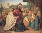 Friedrich Johann Overbeck The Adoration of the Magi (nn03) oil painting